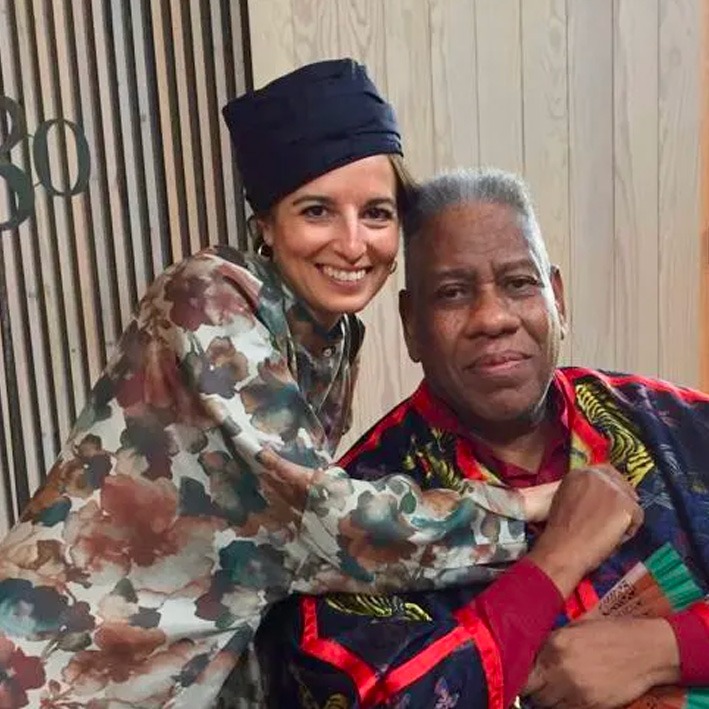 Gema Galdón y André Leon Talley